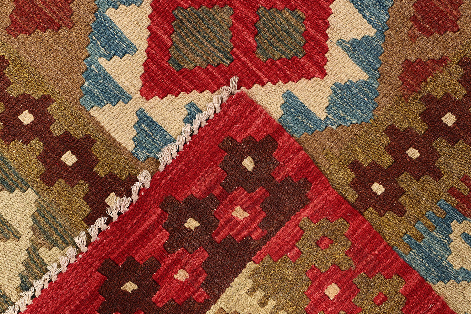Multy Handmade Veggie Dye Kilim Rug Rectangular