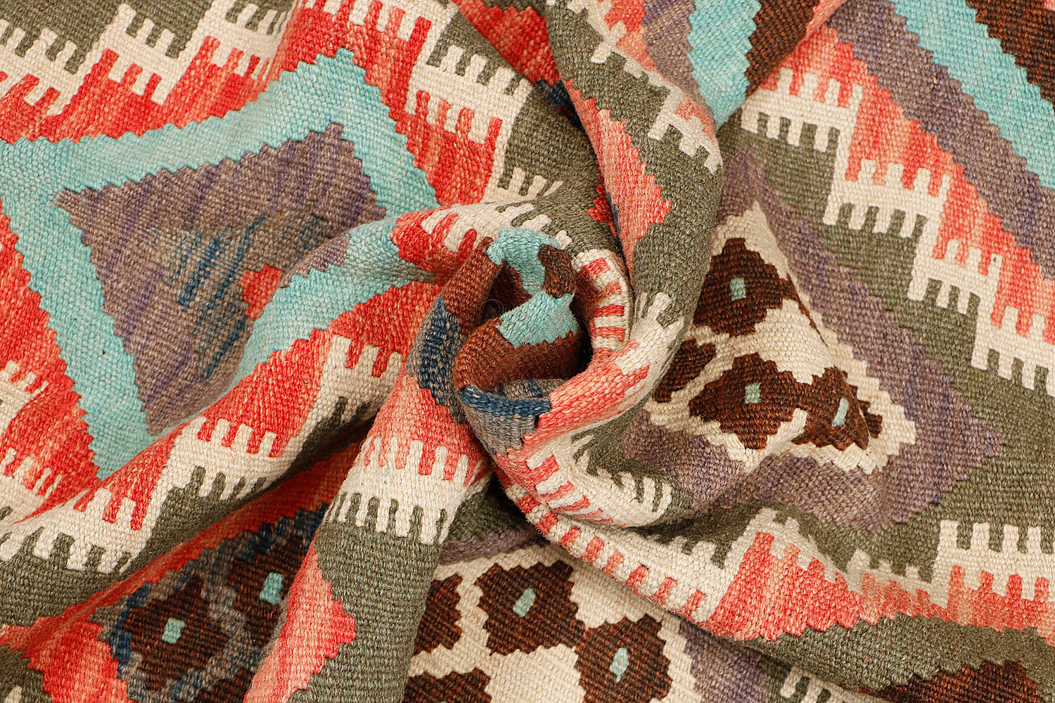 Multy Handmade Veggie Dye Kilim Rug Rectangular