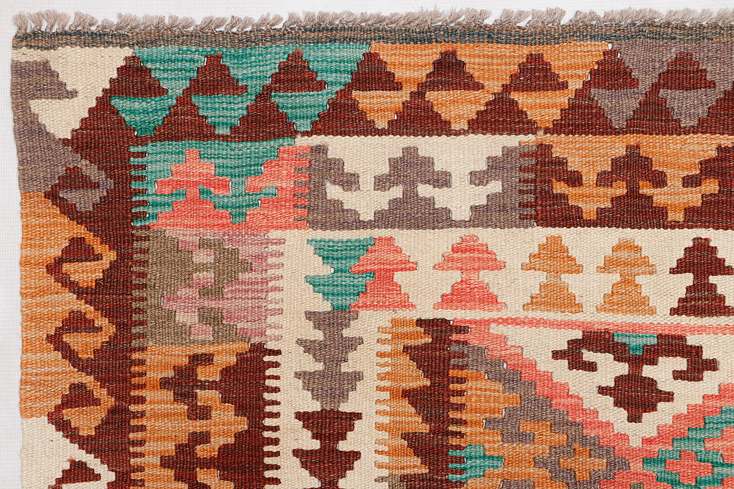 Multy Handmade Veggie Dye Kilim Rug Rectangular