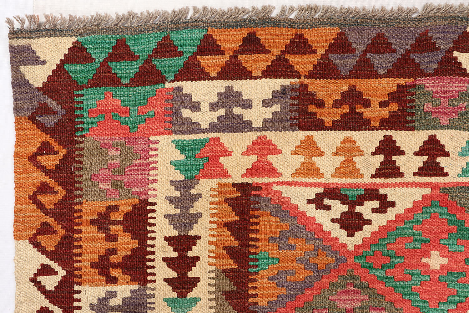 Multy Handmade Veggie Dye Kilim Rug Rectangular