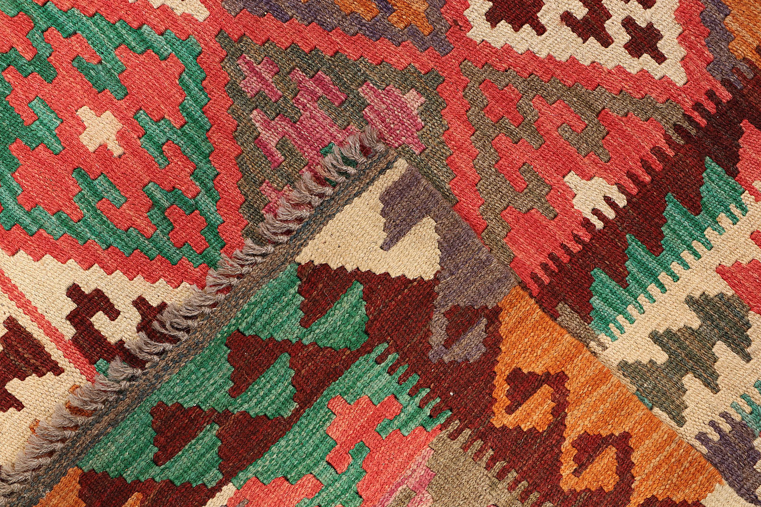 Multy Handmade Veggie Dye Kilim Rug Rectangular