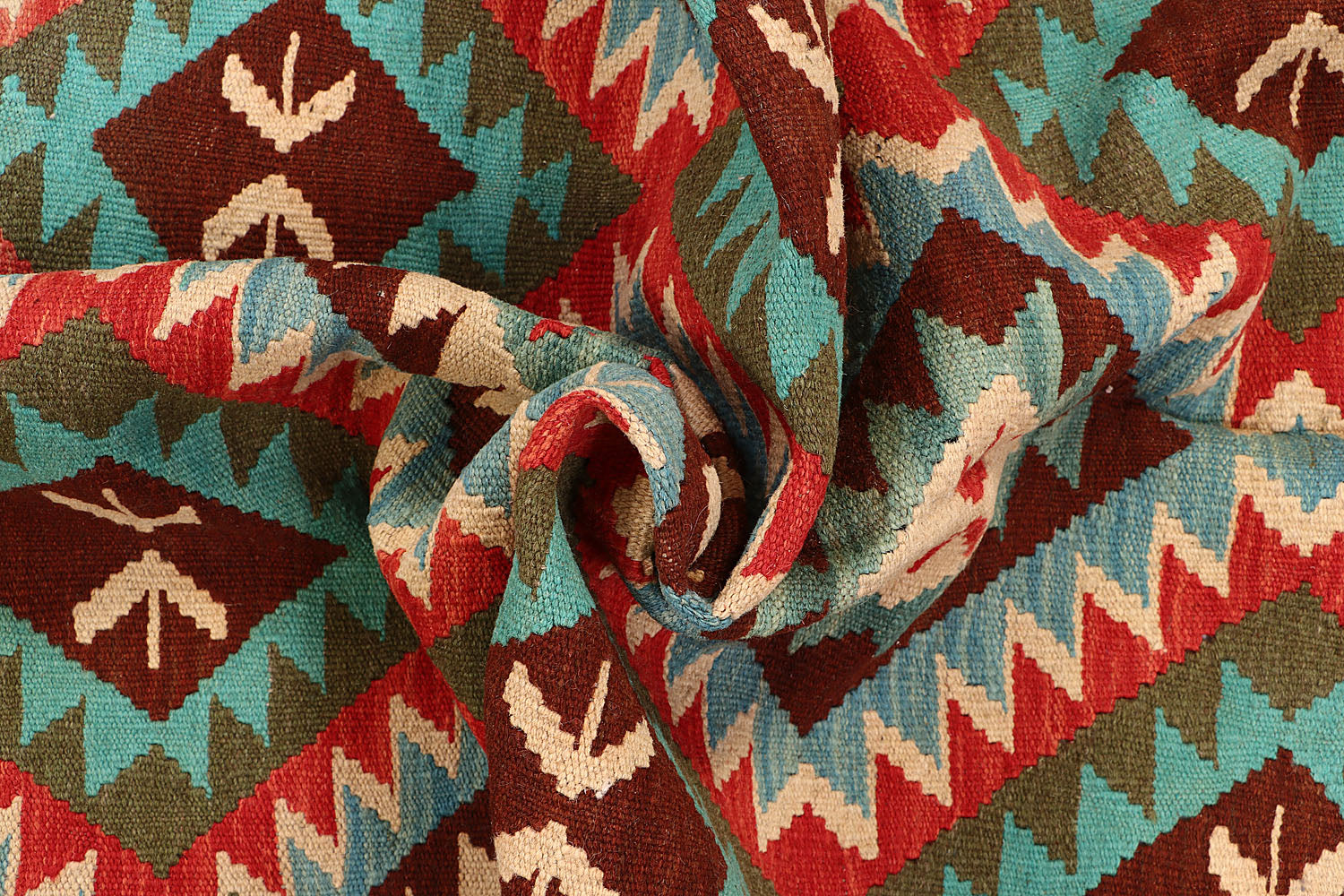 5' X 7'  Multy Handmade Veggie Dye Kilim Rug Rectangular