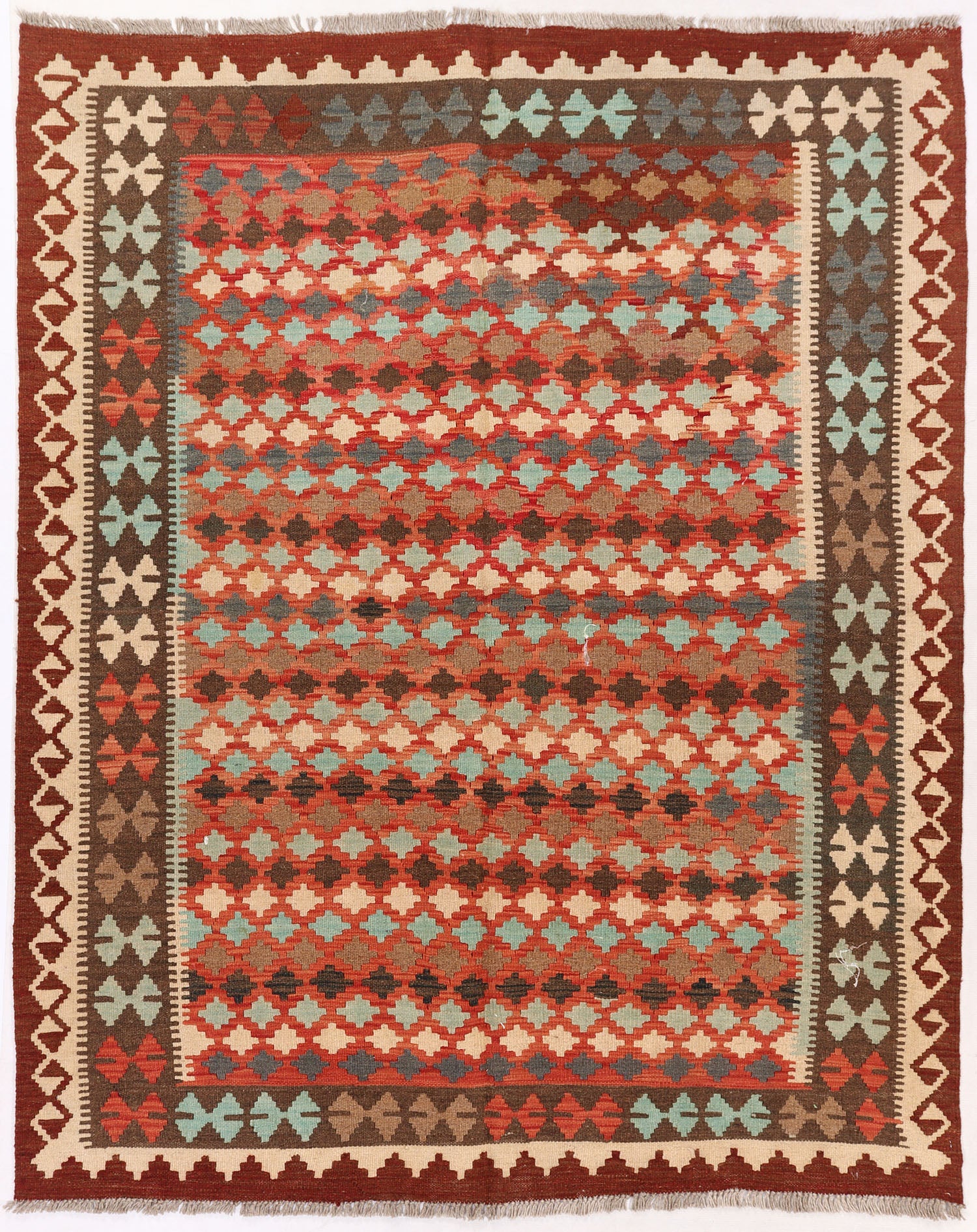 Multy Handmade Veggie Dye Kilim Rug Rectangular