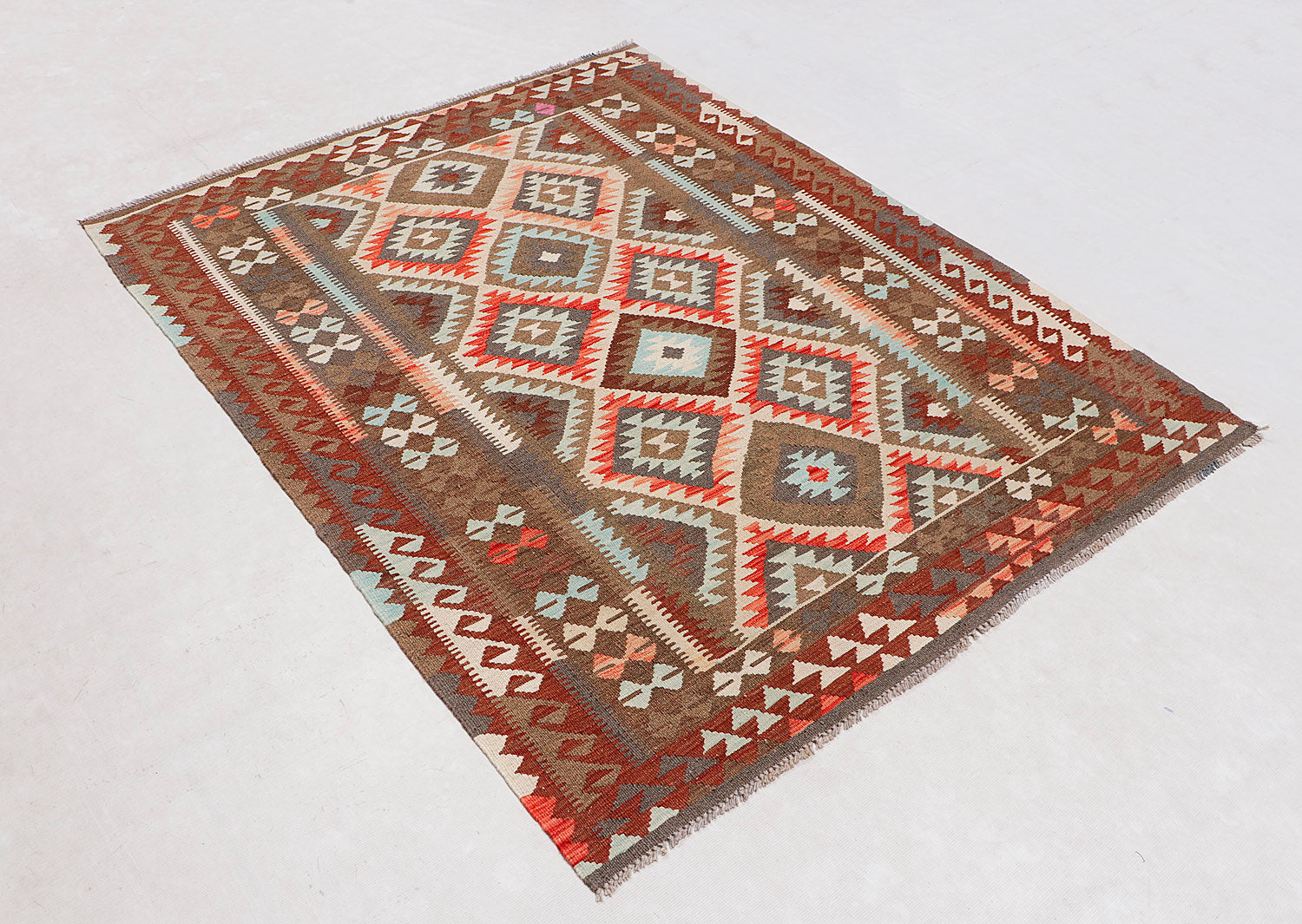Multy Handmade Veggie Dye Kilim Rug Rectangular