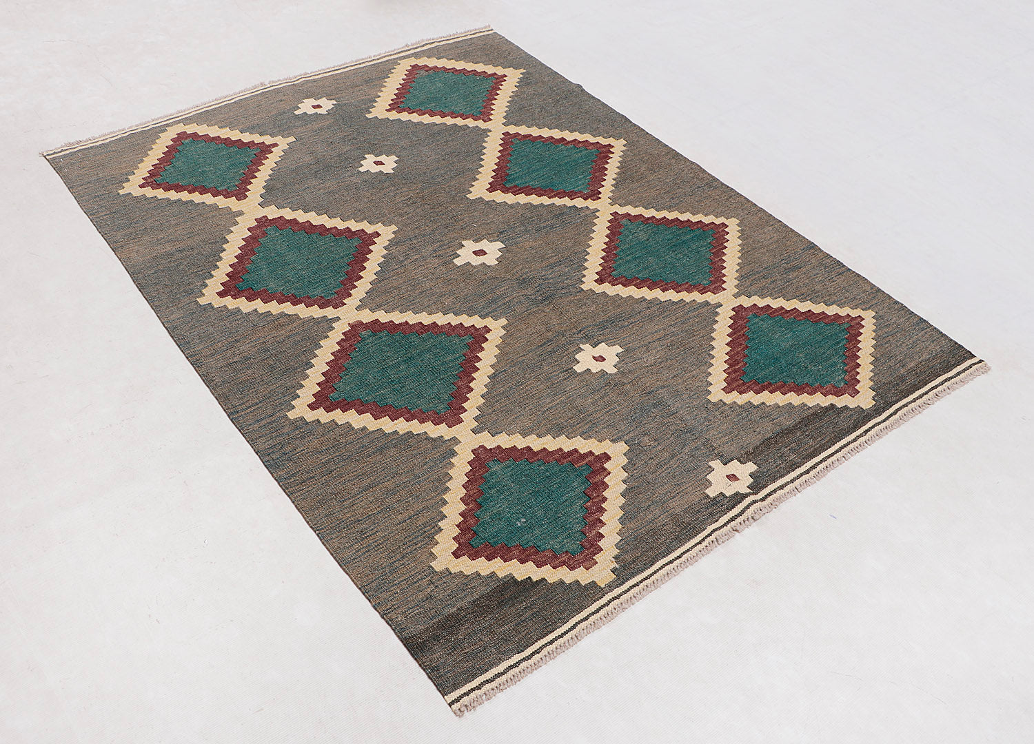 Multy Handmade Veggie Dye Kilim Rug Rectangular