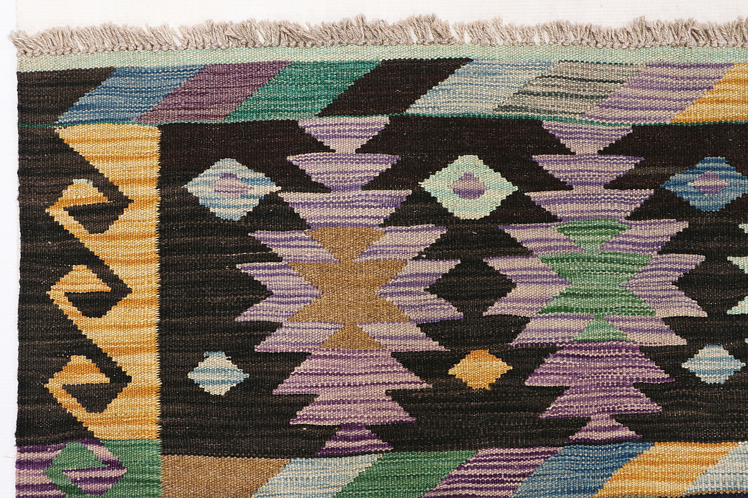 Multy Handmade Veggie Dye Kilim Rug Rectangular