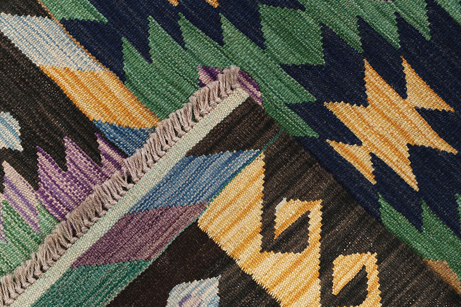 Multy Handmade Veggie Dye Kilim Rug Rectangular