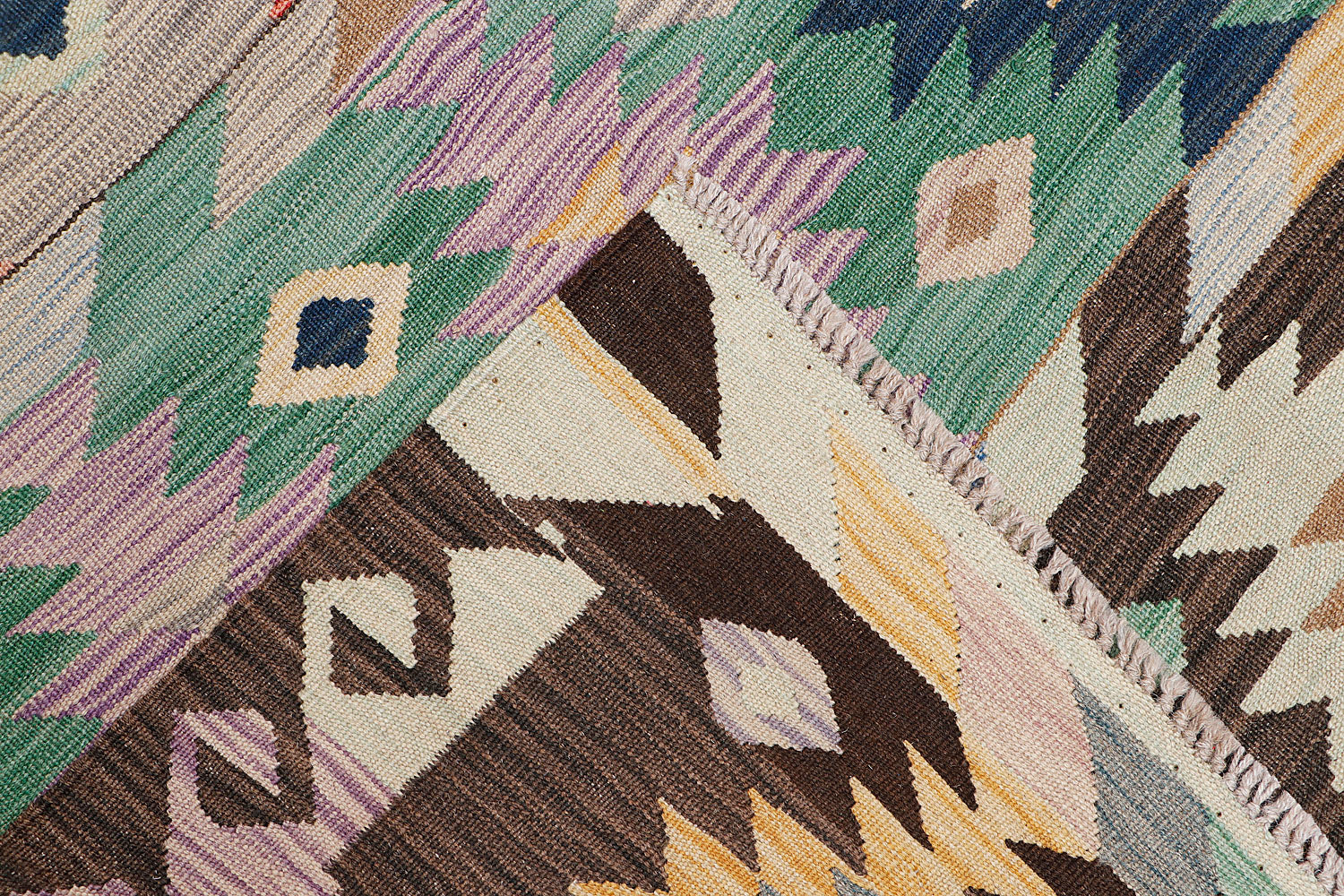 Multy Handmade Veggie Dye Kilim Rug Rectangular