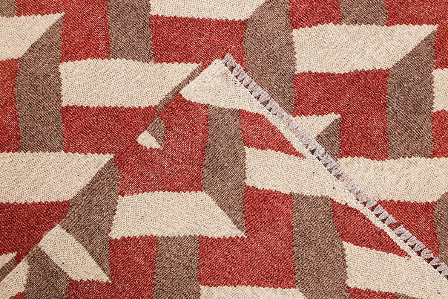 4' 6" x 6' 6  Multy Handmade Veggie Dye Kilim Rug Rectangular