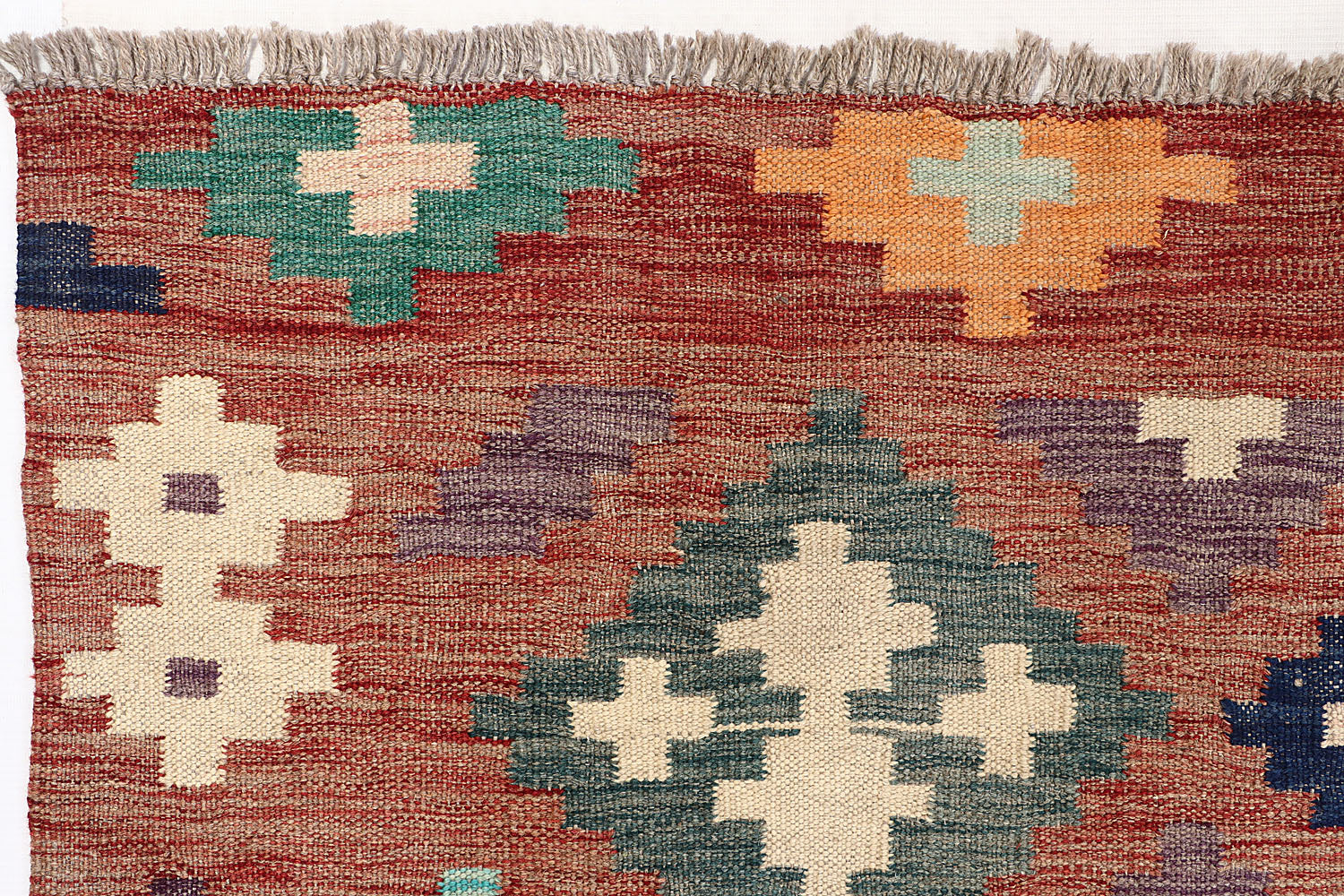 5' X 7'  Multy Handmade Veggie Dye Kilim Rug Rectangular