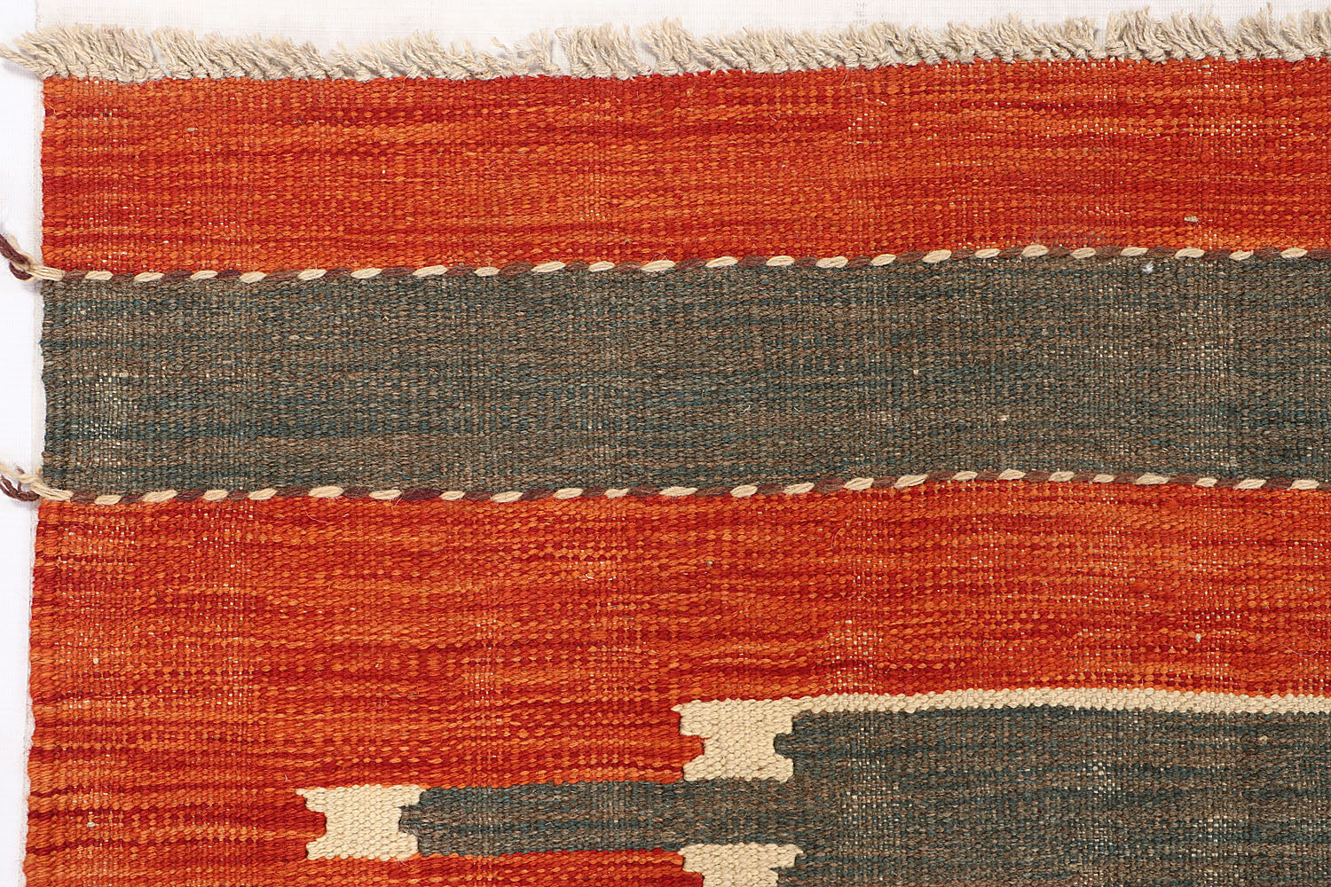 4' 6" x 6' 6  Multy Handmade Veggie Dye Kilim Rug Rectangular