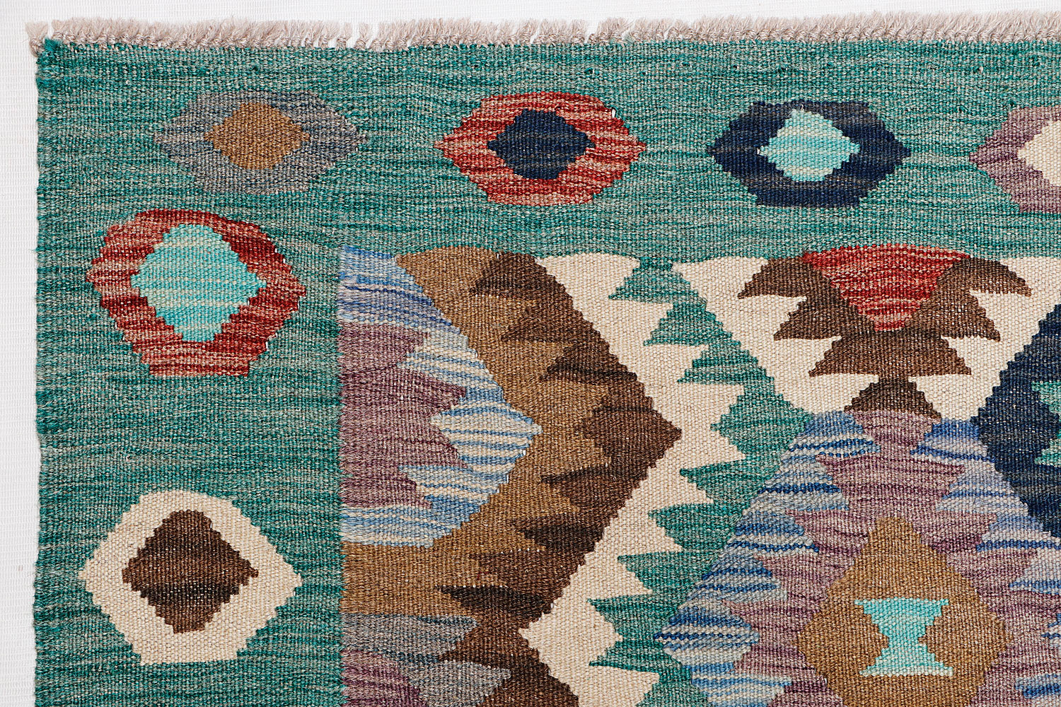 Multy Handmade Veggie Dye Kilim Rug Rectangular