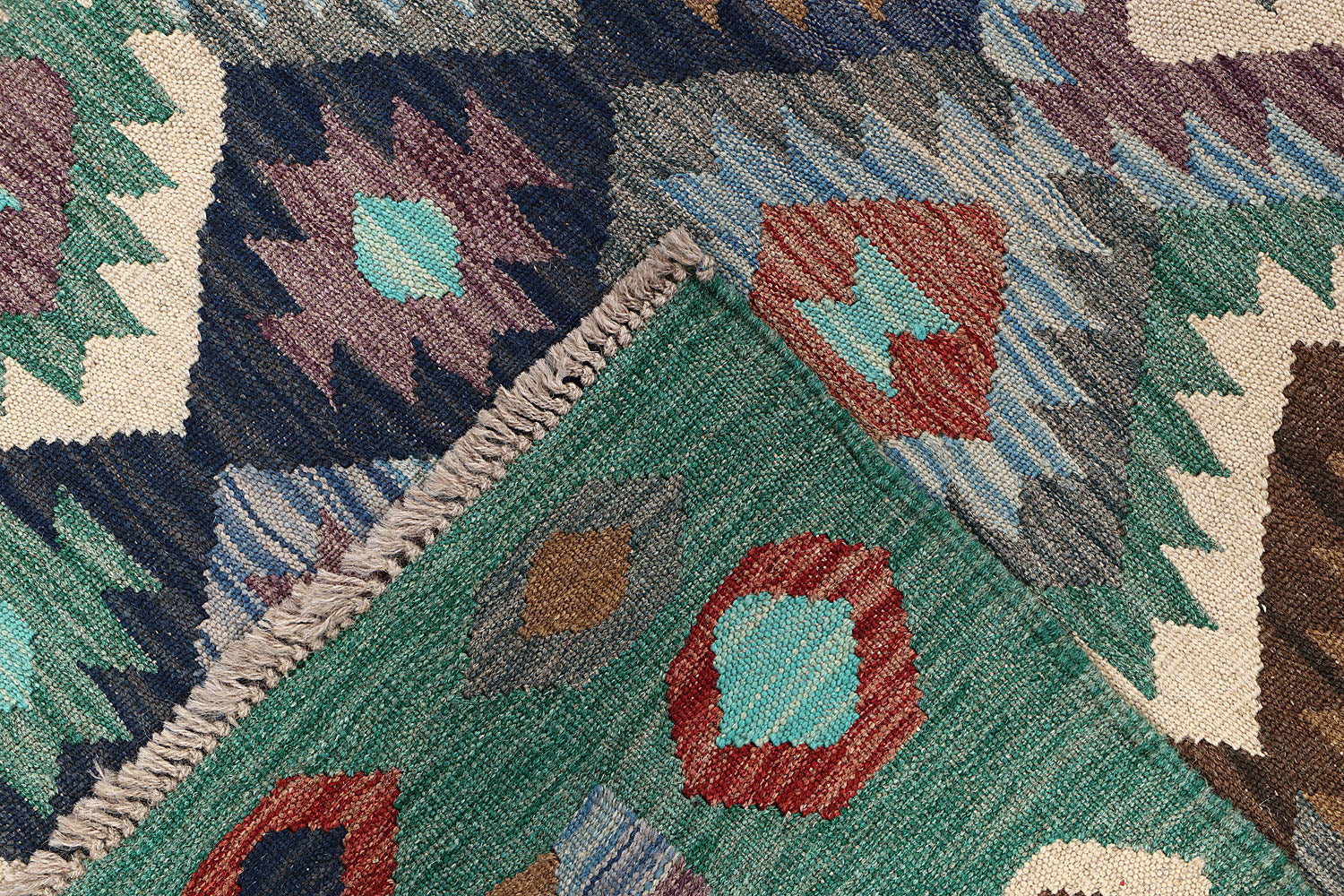 Multy Handmade Veggie Dye Kilim Rug Rectangular