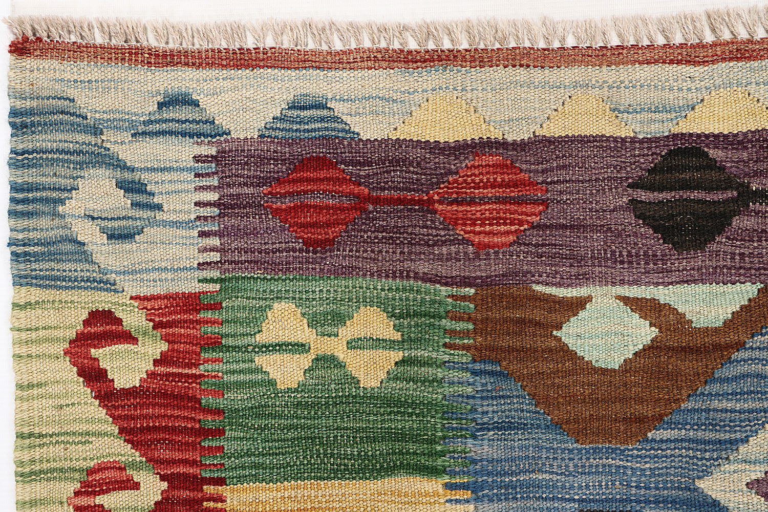Multy Handmade Veggie Dye Kilim Rug Rectangular