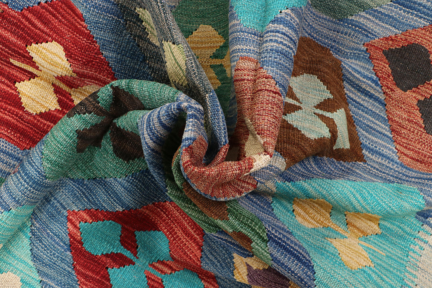 Multy Handmade Veggie Dye Kilim Rug Rectangular