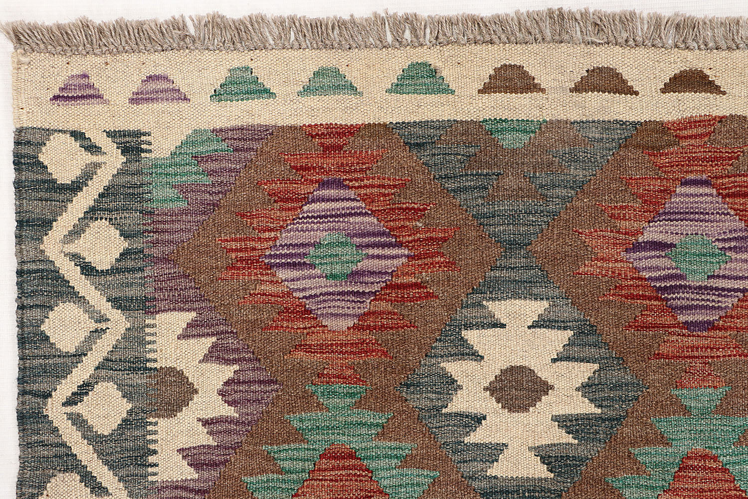 5' X 7'  Multy Handmade Veggie Dye Kilim Rug Rectangular