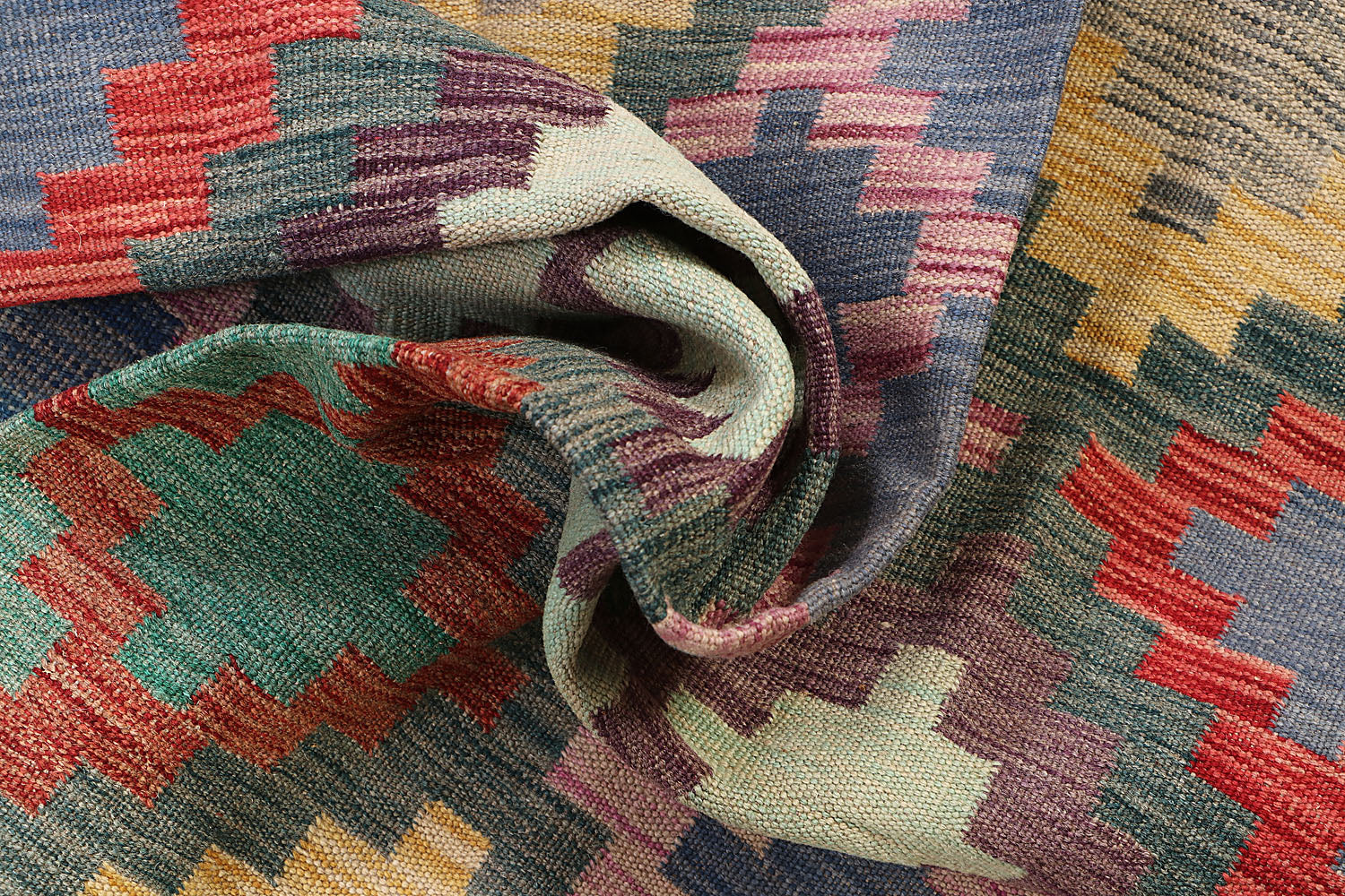 5' X 7'  Multy Handmade Veggie Dye Kilim Rug Rectangular