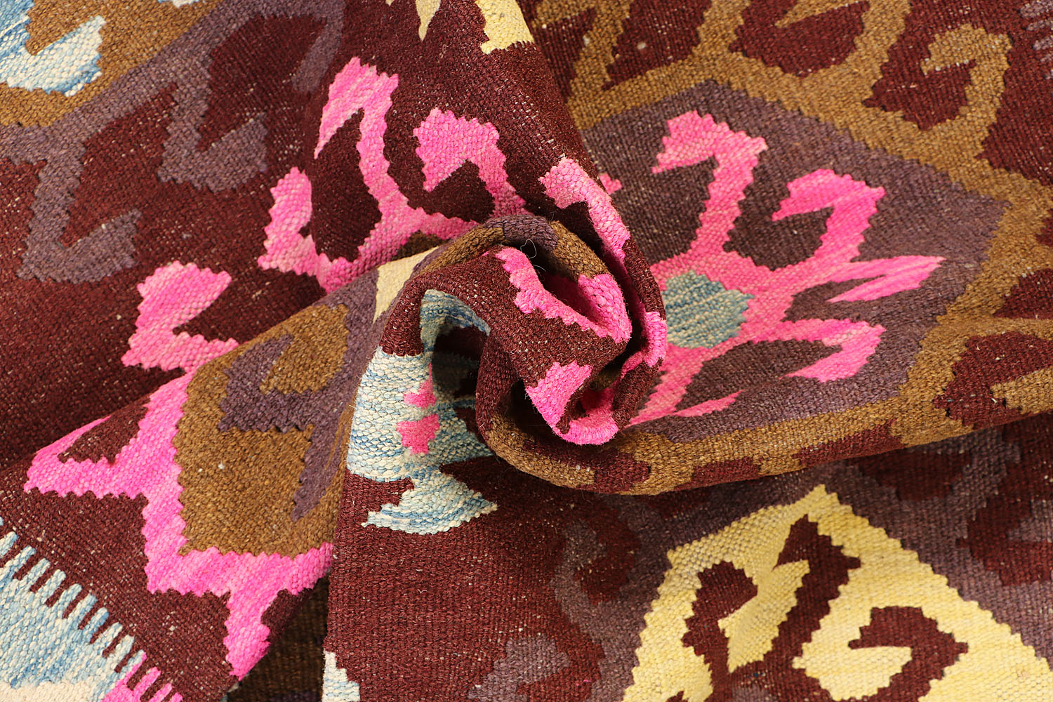 Multy Handmade Veggie Dye Kilim Rug Rectangular