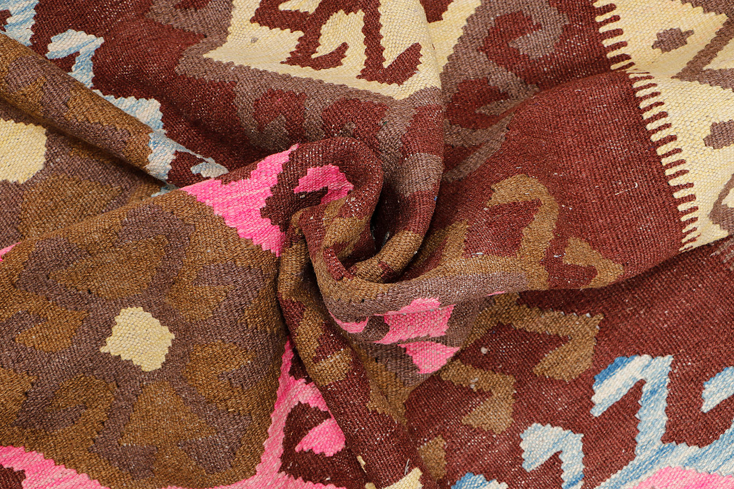 Multy Handmade Veggie Dye Kilim Rug Rectangular