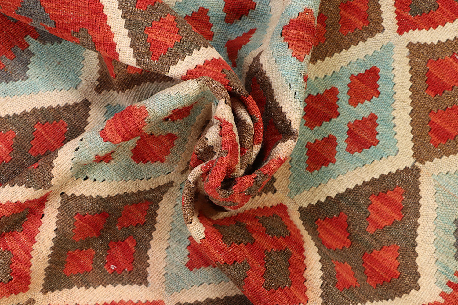 5' X 7'  Multy Handmade Veggie Dye Kilim Rug Rectangular