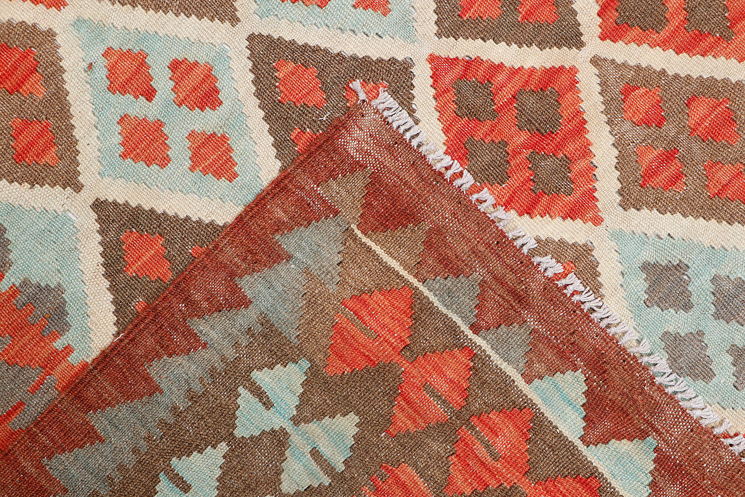 5' X 7'  Multy Handmade Veggie Dye Kilim Rug Rectangular