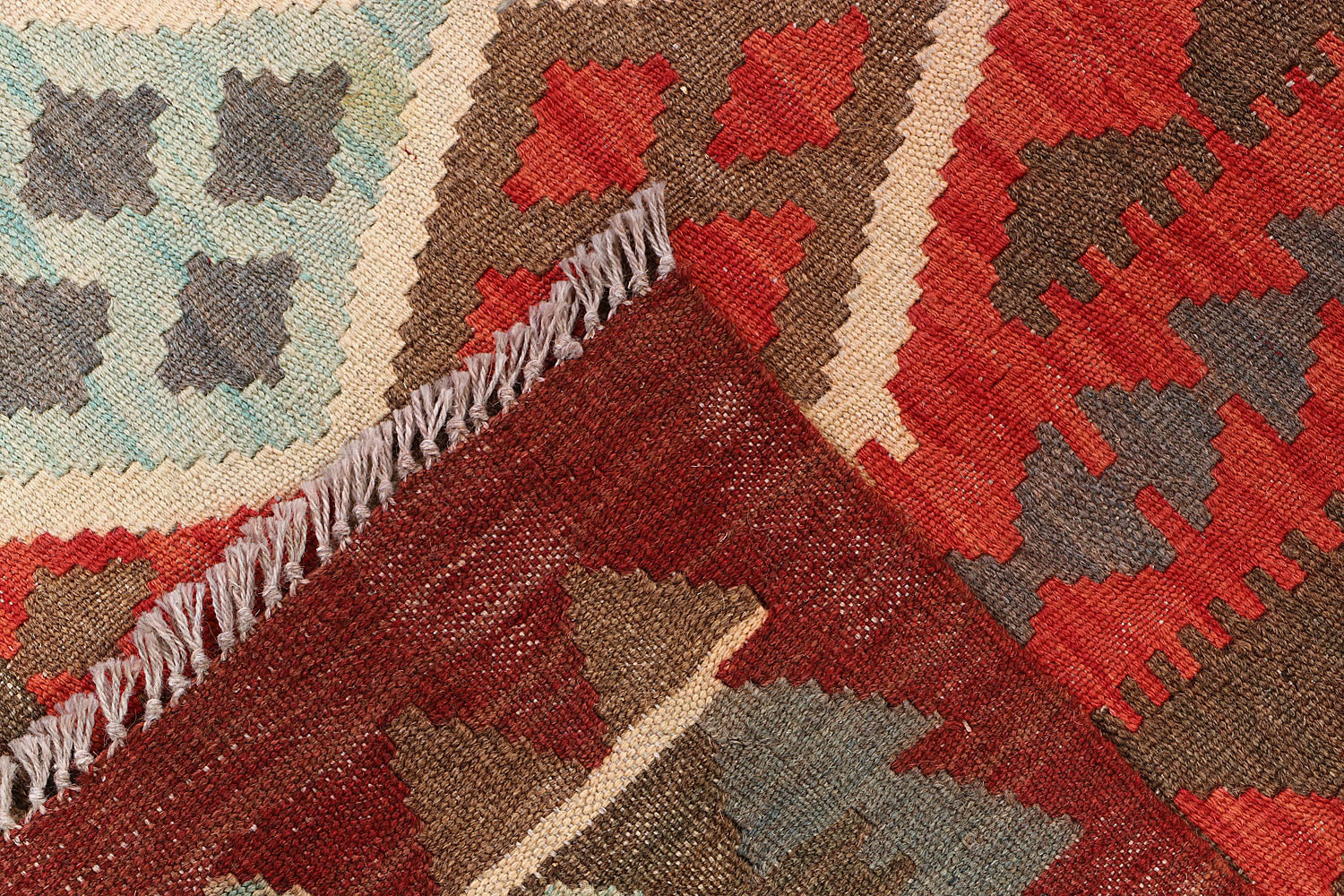 5' X 7'  Multy Handmade Veggie Dye Kilim Rug Rectangular