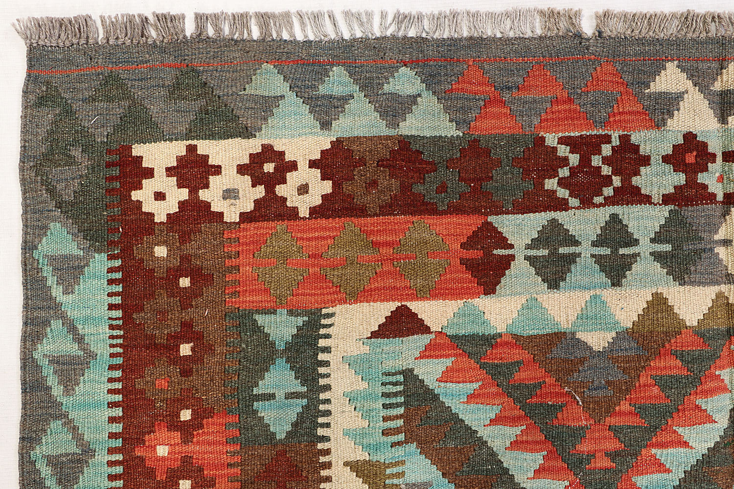 Multy Handmade Veggie Dye Kilim Rug Rectangular