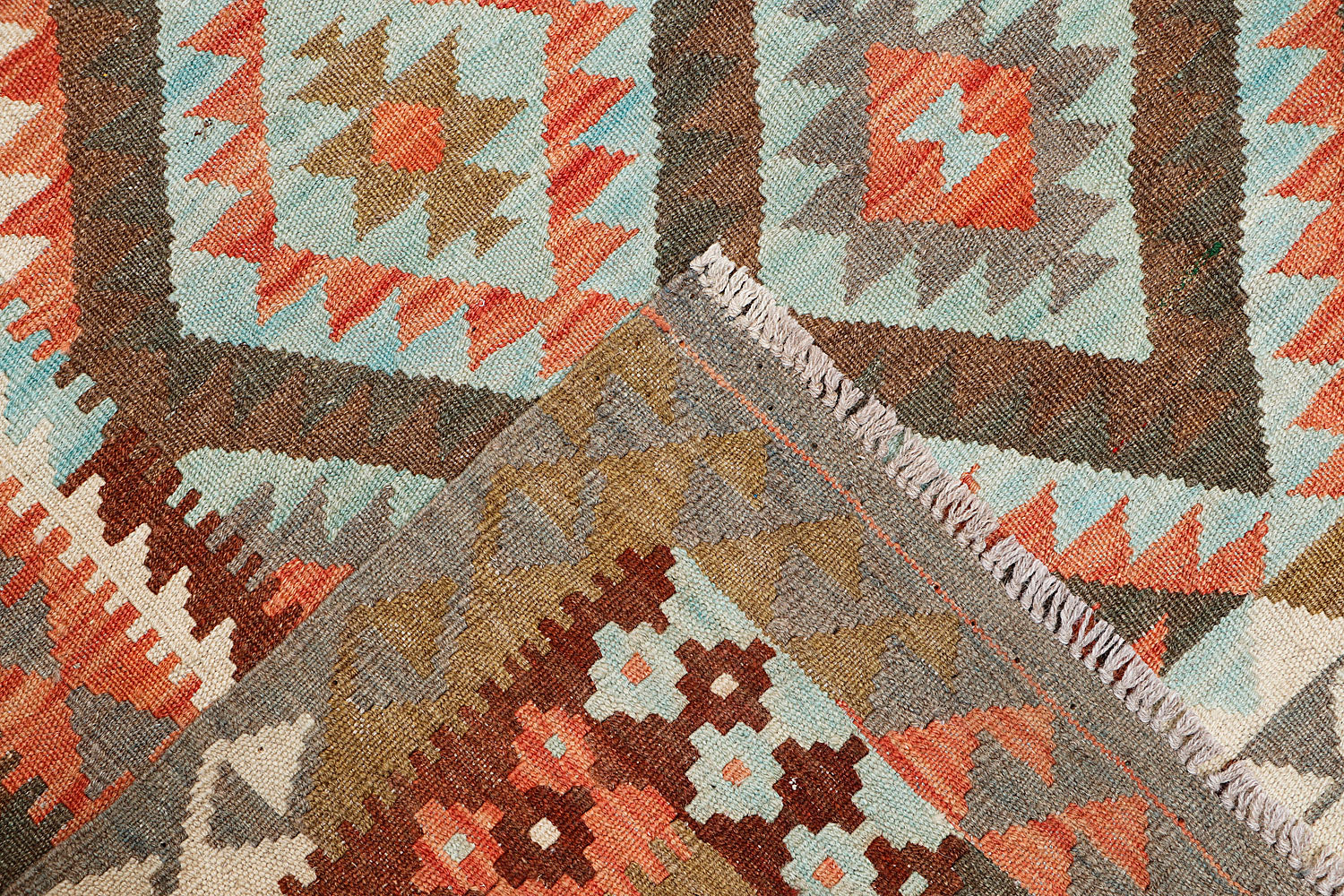 Multy Handmade Veggie Dye Kilim Rug Rectangular
