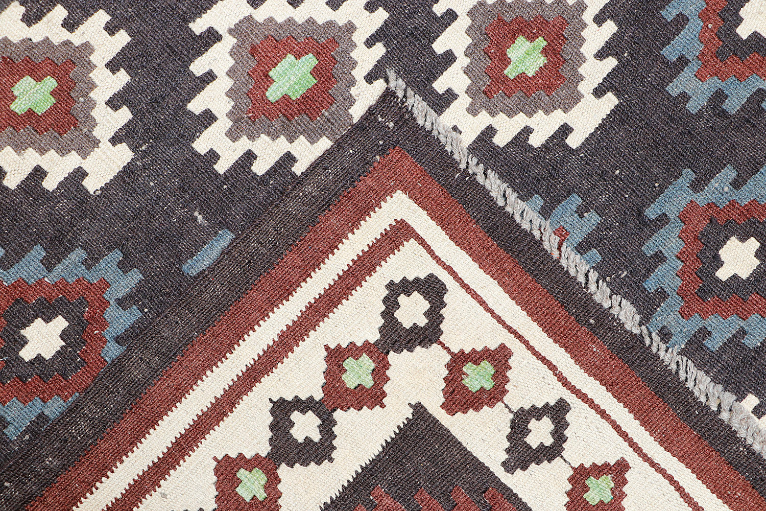 5' X 7'  Multy Handmade Veggie Dye Kilim Rug Rectangular