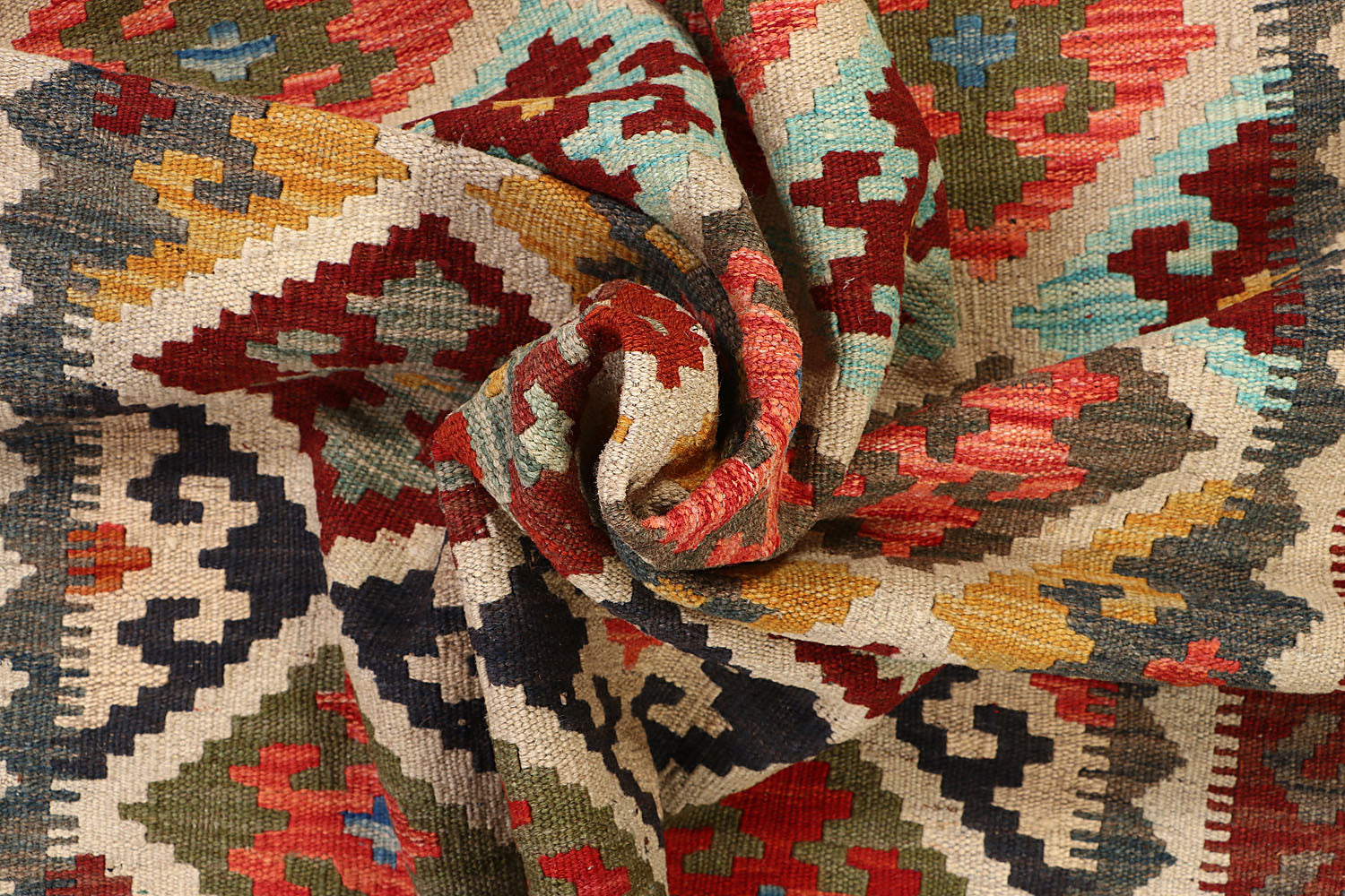 5' X 7'  Multy Handmade Veggie Dye Kilim Rug Rectangular
