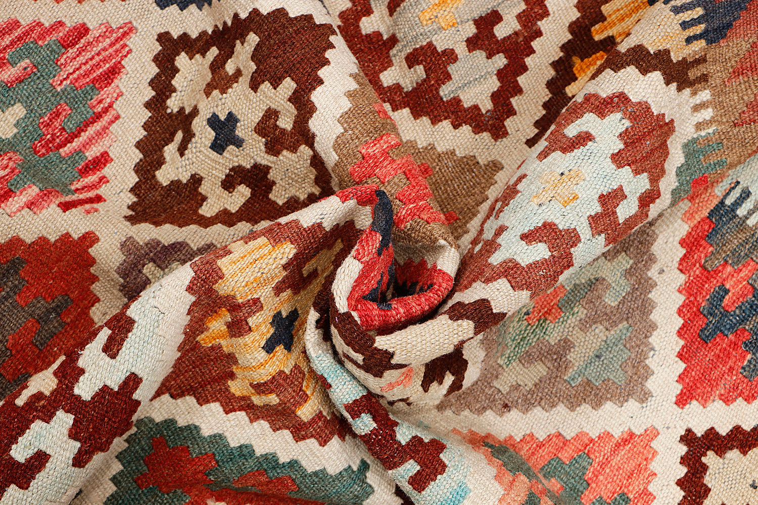 5' X 7'  Multy Handmade Veggie Dye Kilim Rug Rectangular