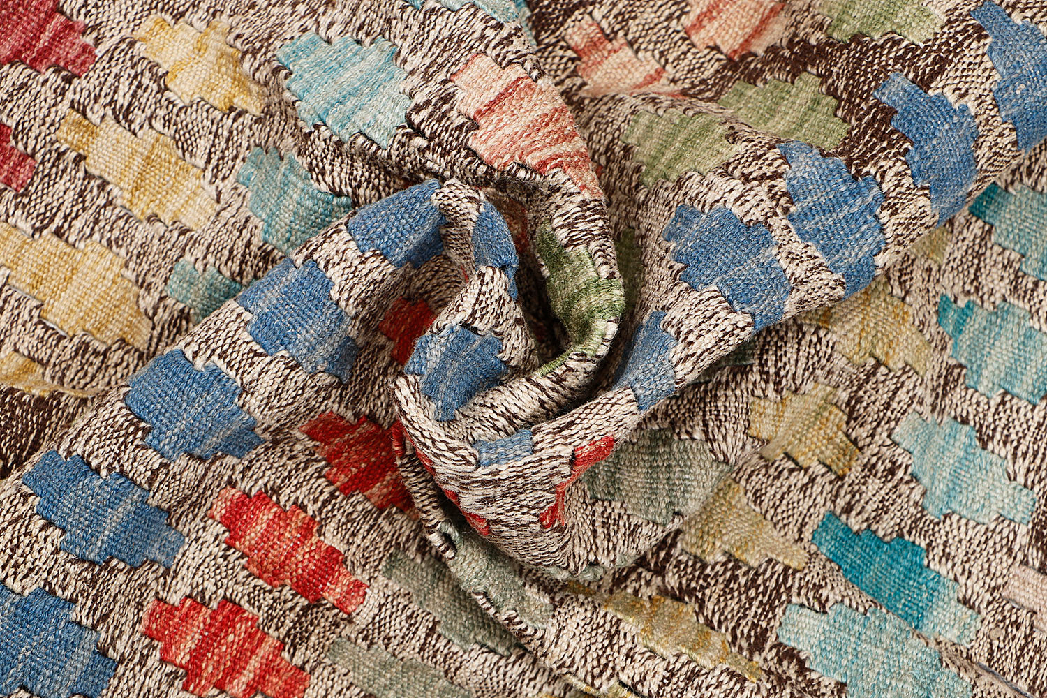 Multy Handmade Veggie Dye Kilim Rug Rectangular
