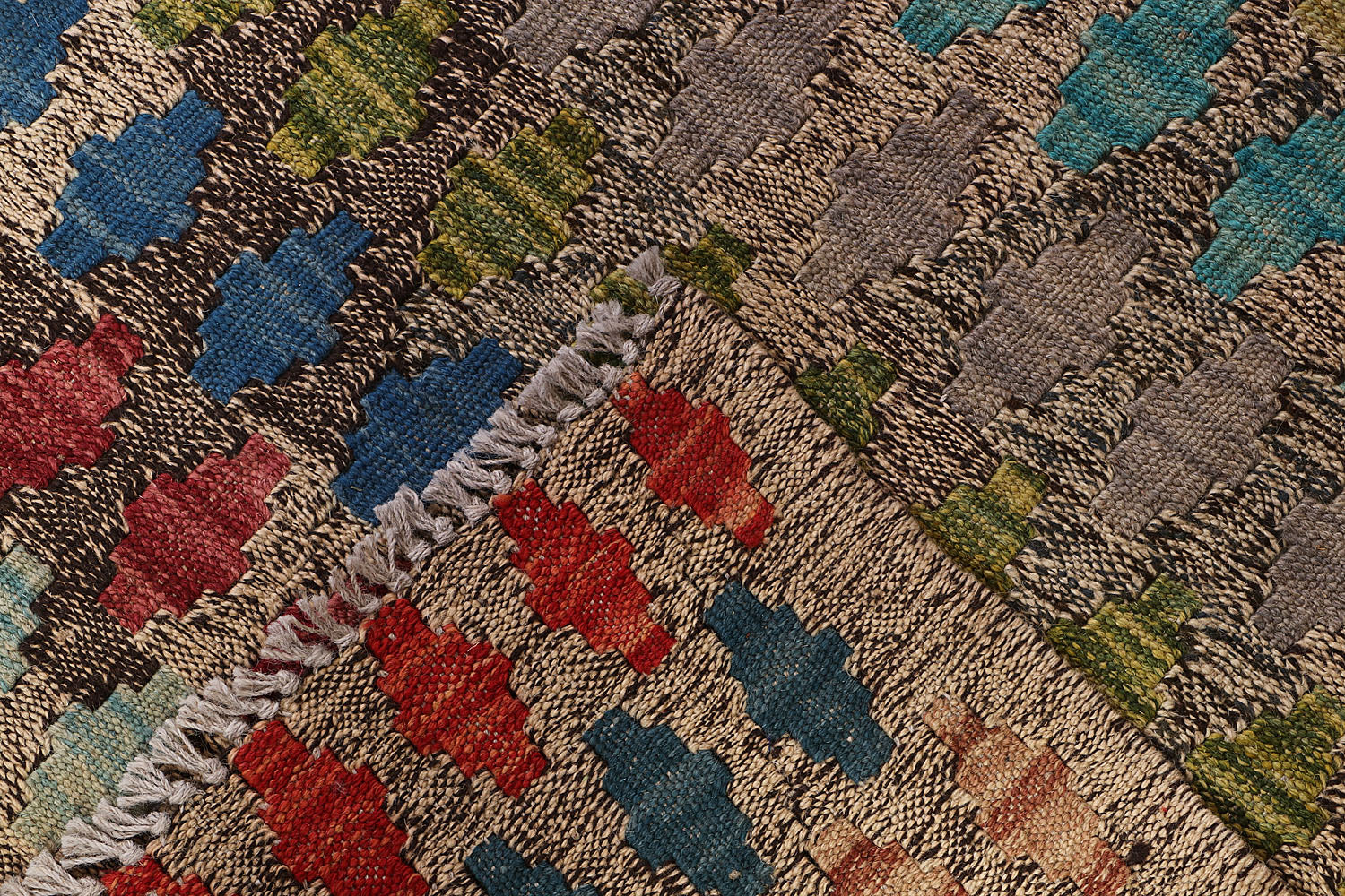 Multy Handmade Veggie Dye Kilim Rug Rectangular