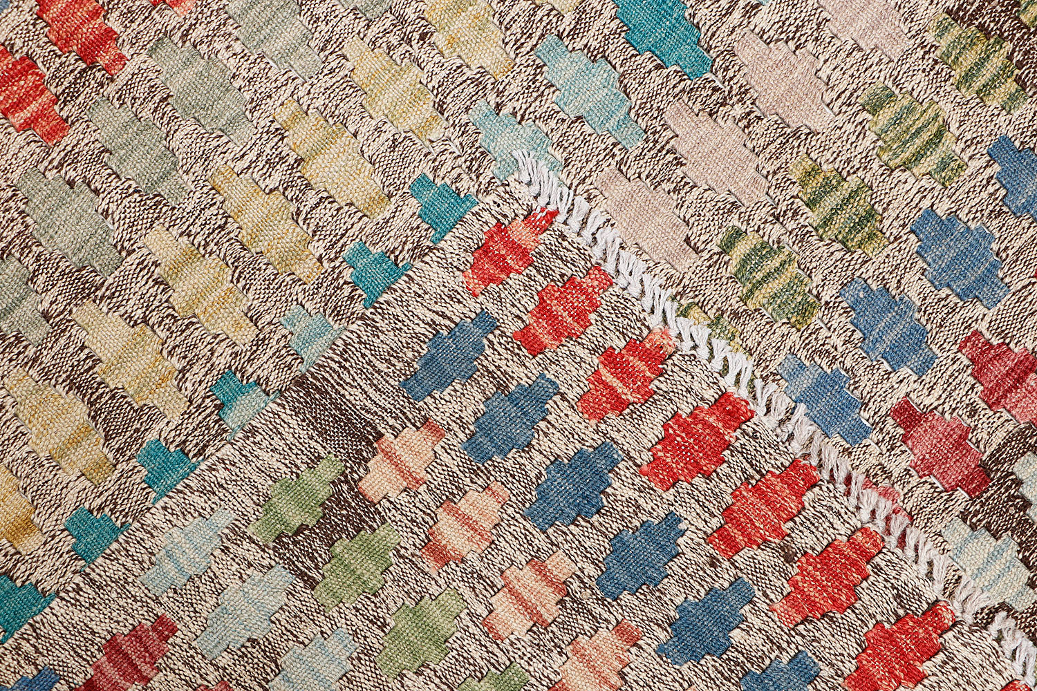 Multy Handmade Veggie Dye Kilim Rug Rectangular