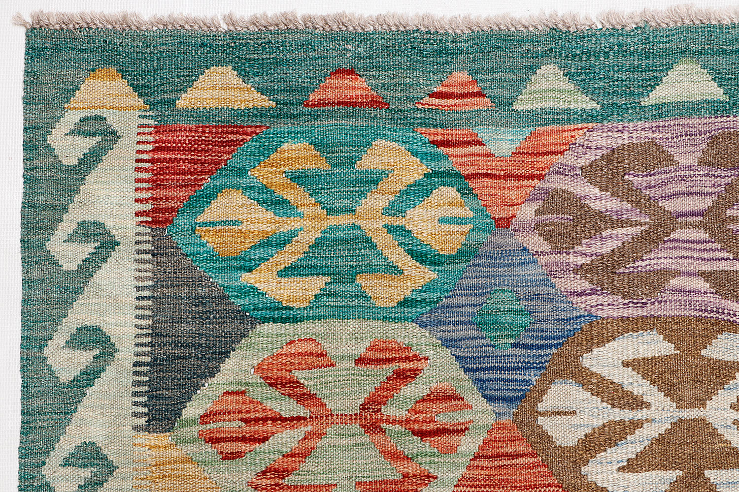 Multy Handmade Veggie Dye Kilim Rug Rectangular