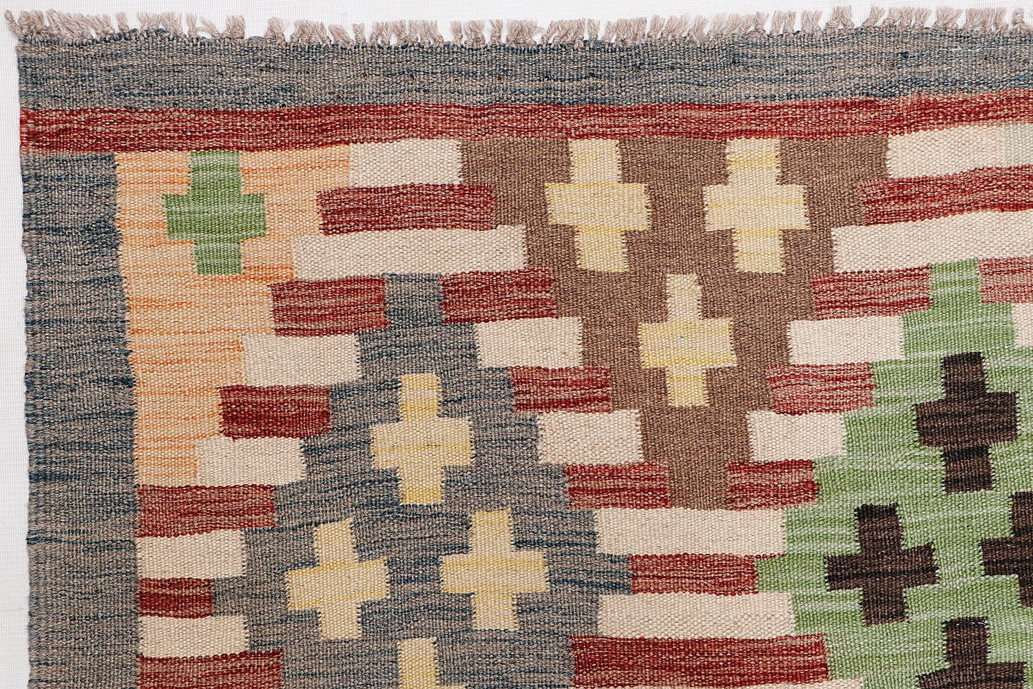 Multy Handmade Veggie Dye Kilim Rug Rectangular