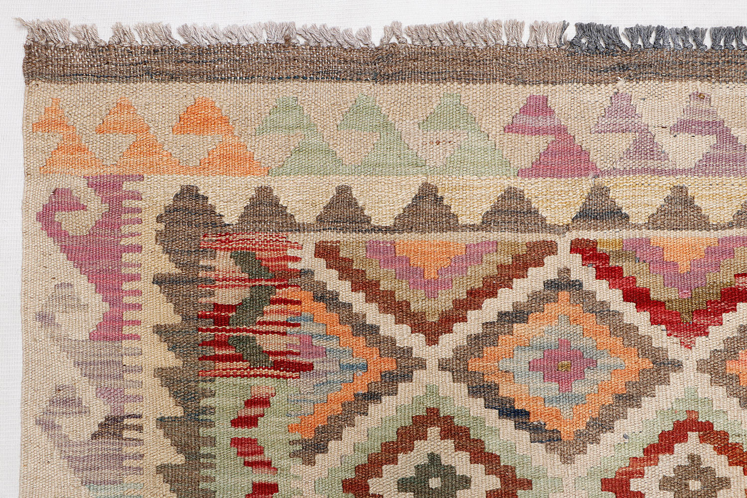 Multy Handmade Veggie Dye Kilim Rug Rectangular