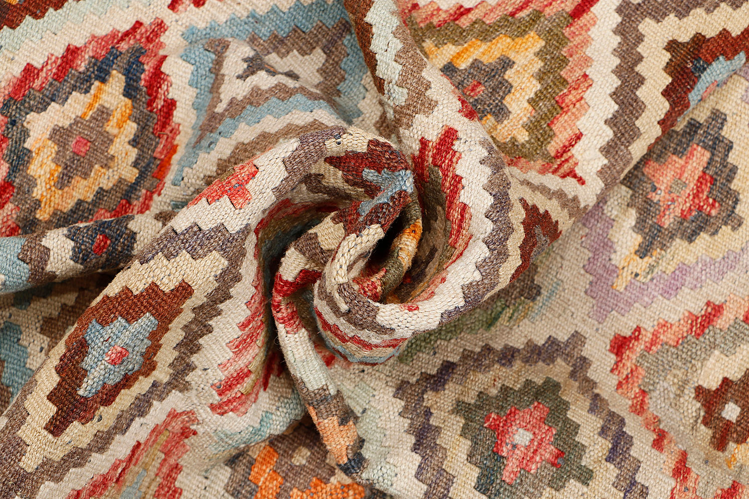 Multy Handmade Veggie Dye Kilim Rug Rectangular