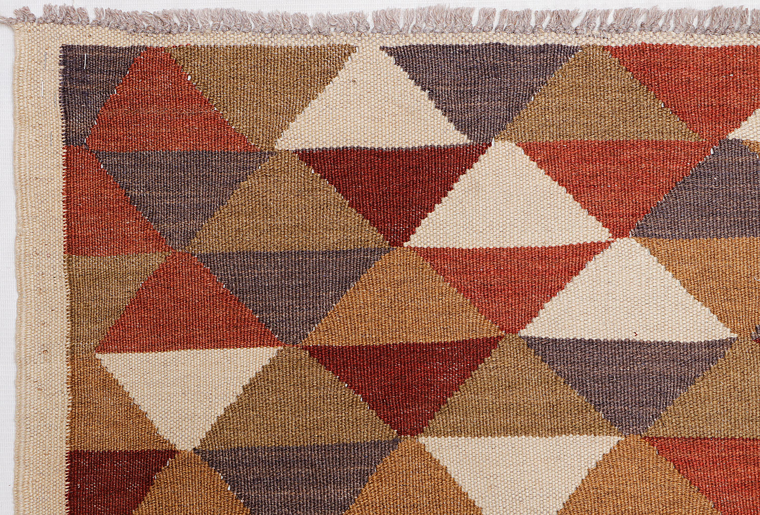 5' 6" X 8'  Multy Handmade Veggie Dye Kilim Rug Rectangular