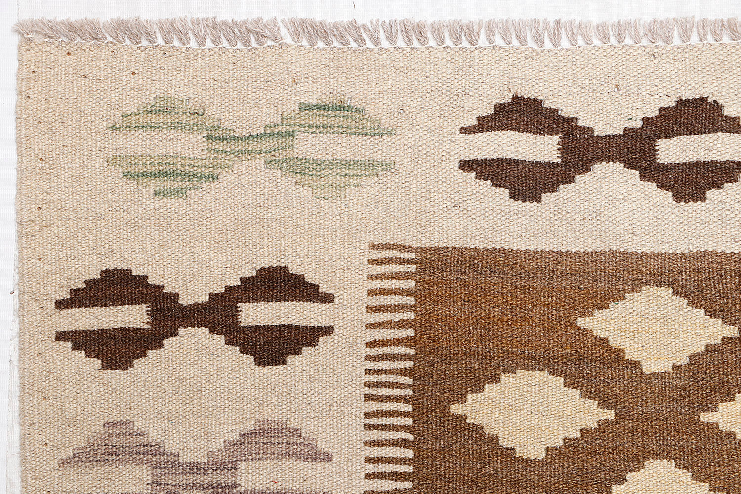 5' 6" X 8'  Multy Handmade Veggie Dye Kilim Rug Rectangular
