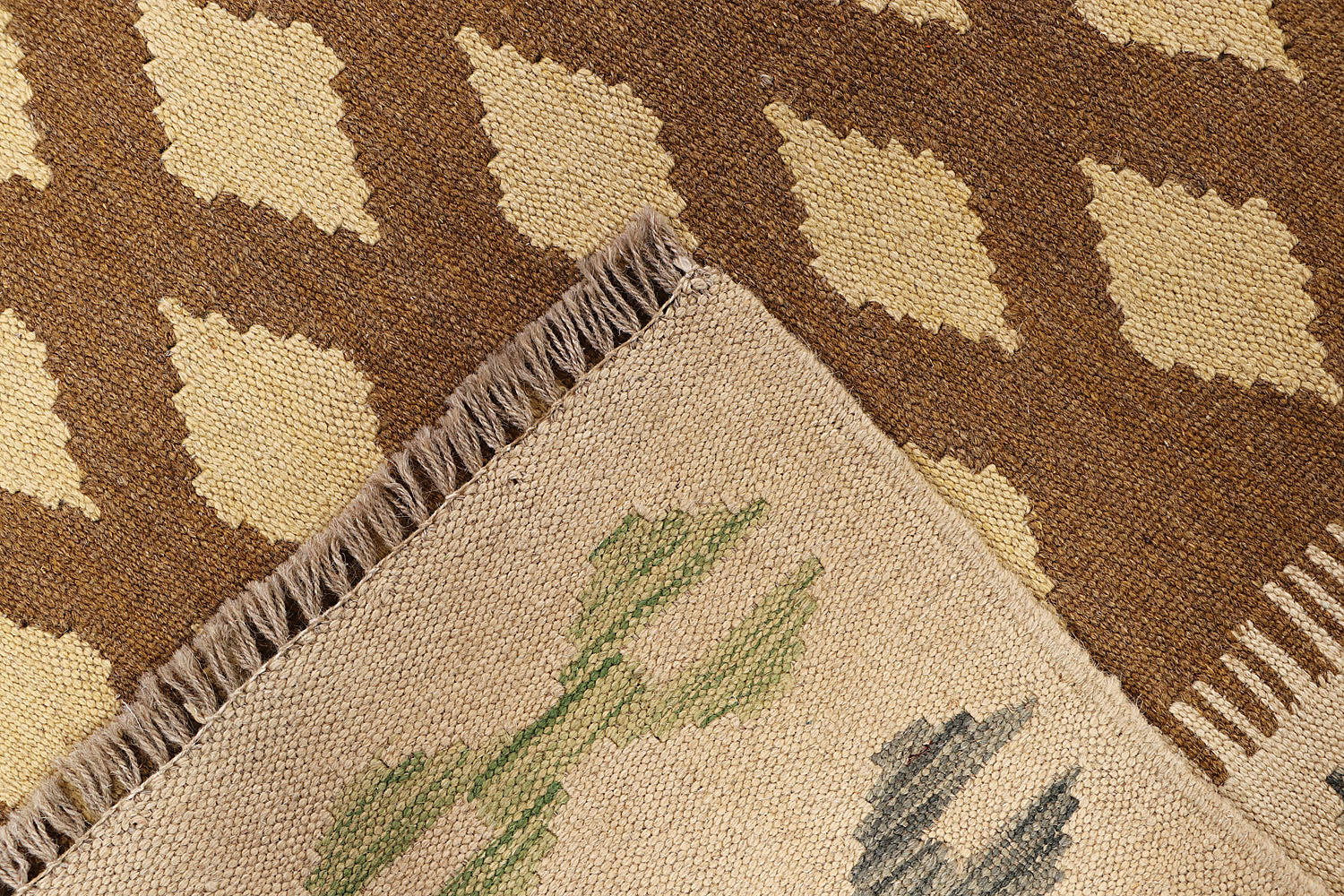 5' 6" X 8'  Multy Handmade Veggie Dye Kilim Rug Rectangular