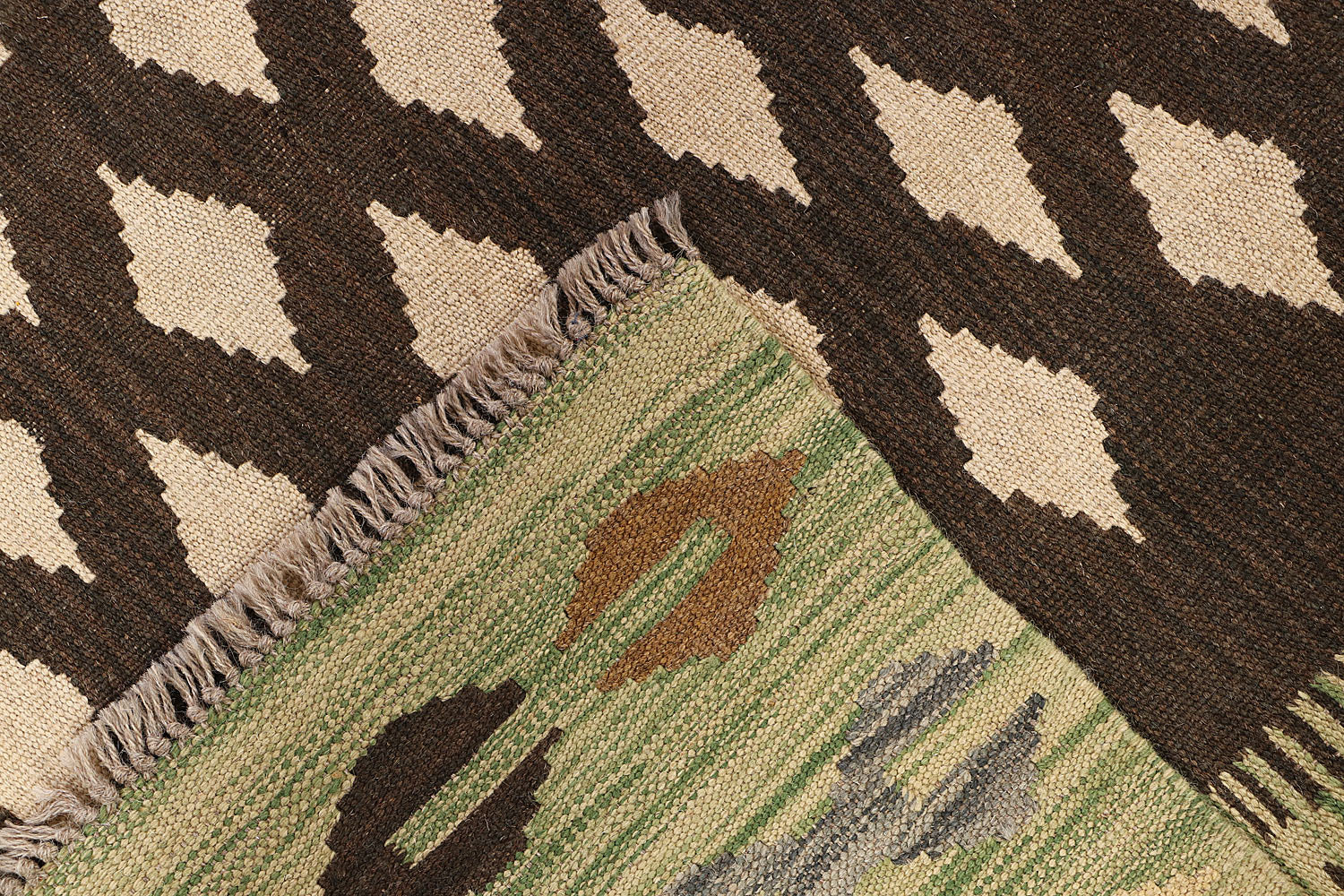 5' 6" X 8'  Multy Handmade Veggie Dye Kilim Rug Rectangular