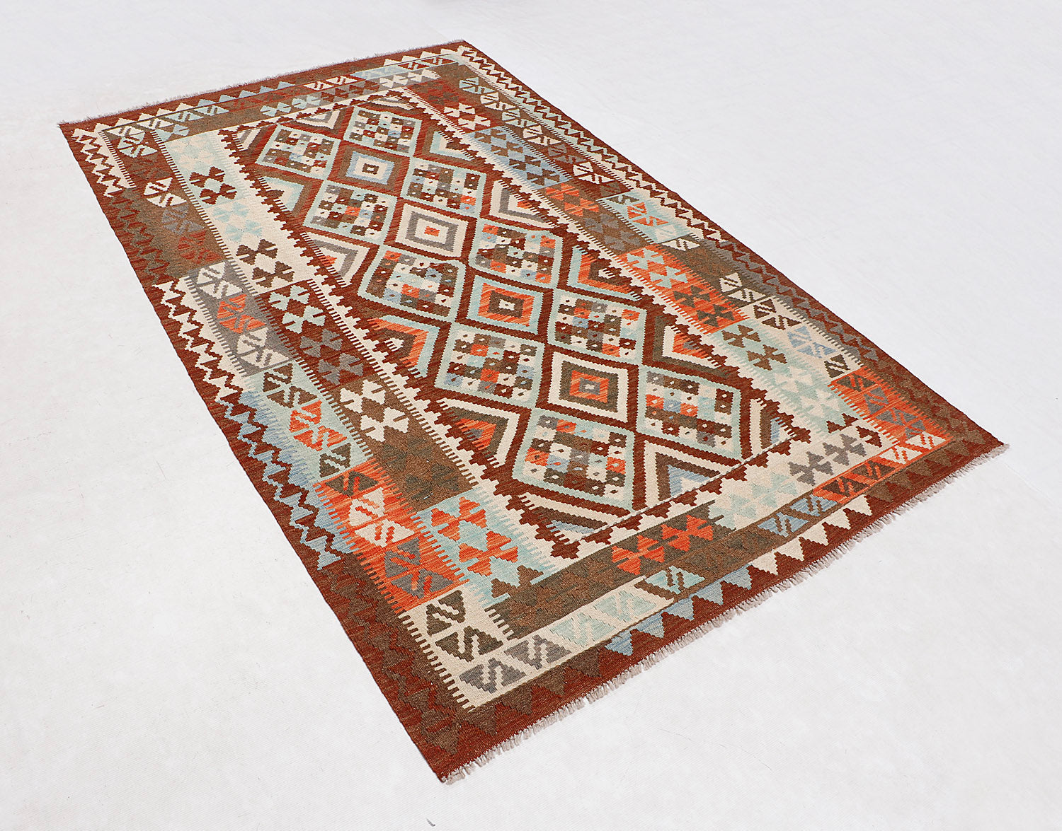 Multy Handmade Veggie Dye Kilim Rug Rectangular