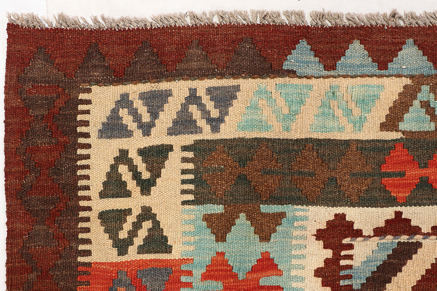 Multy Handmade Veggie Dye Kilim Rug Rectangular