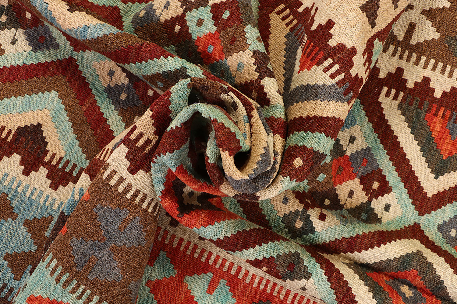Multy Handmade Veggie Dye Kilim Rug Rectangular