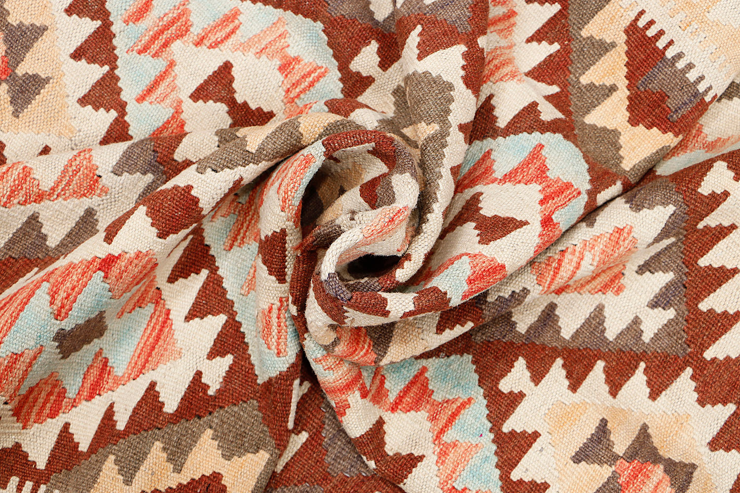 5' 6" X 8'  Multy Handmade Veggie Dye Kilim Rug Rectangular