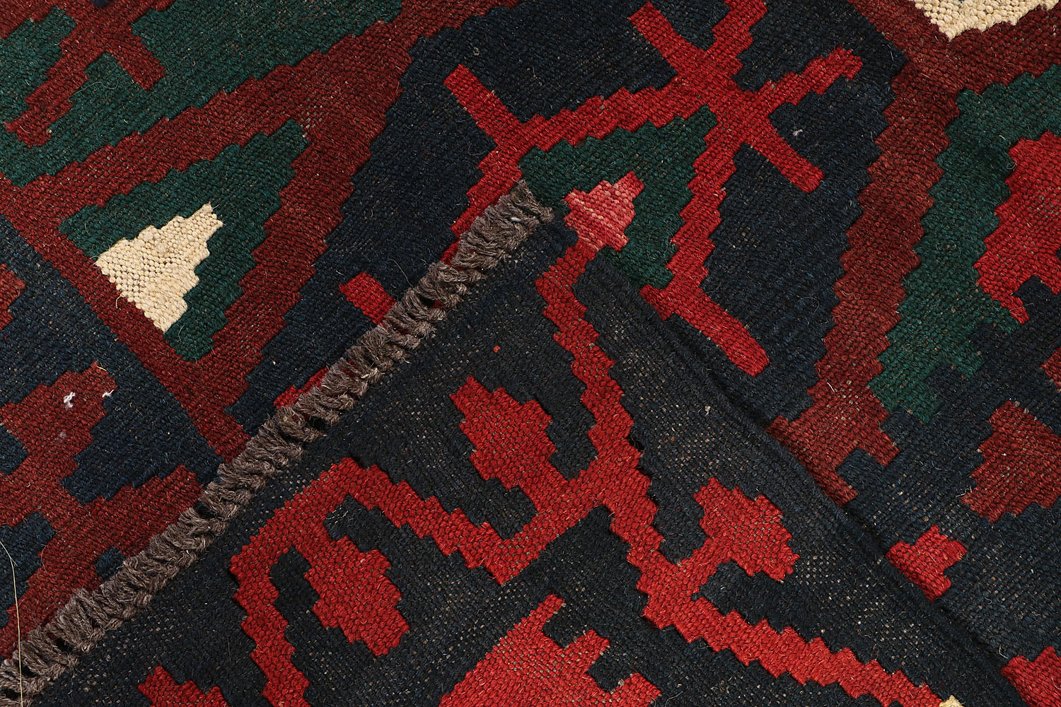 6' 6"X 10'  Multy Handmade Veggie Dye Kilim Rug Rectangular