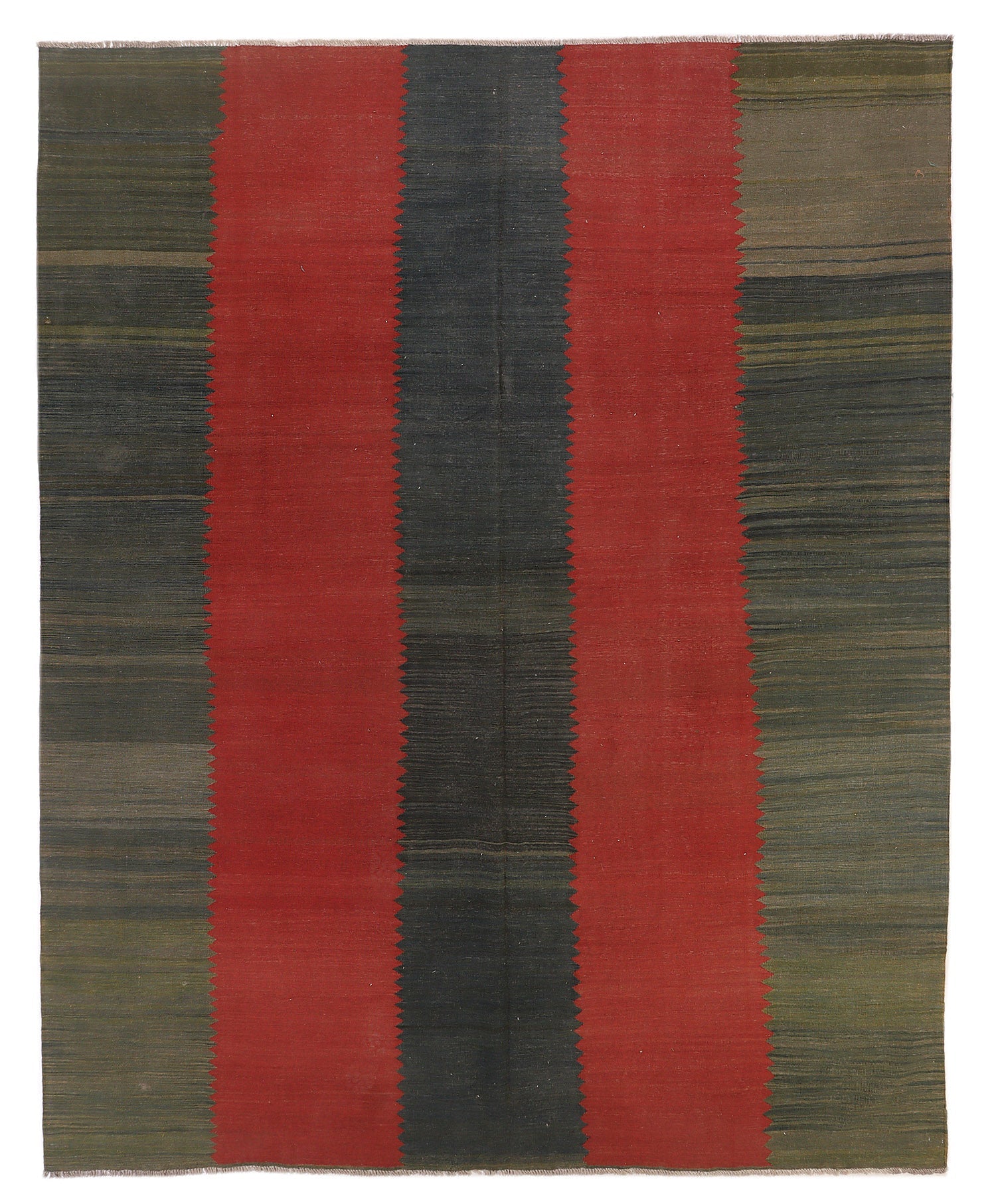 10' X 13'  Multy Handmade Veggie Dye Kilim Rug Rectangular