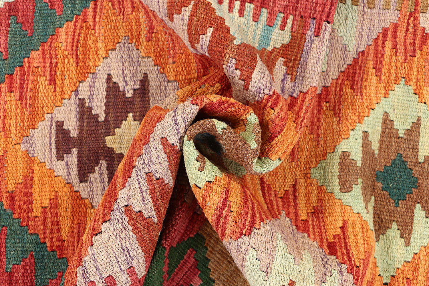 Multy Handmade Veggie Dye Kilim Rug Runner