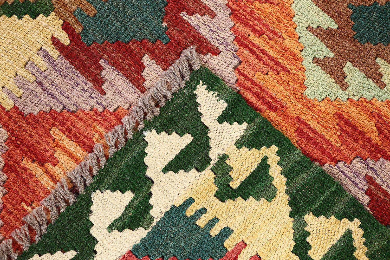 Multy Handmade Veggie Dye Kilim Rug Runner